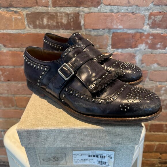 Church’s Shanghai 8 Studded Monk Strap Polished Fumé - Picture 5 of 6